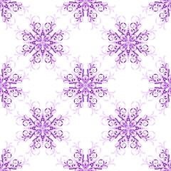 Seamless christmas pattern with snowflakes