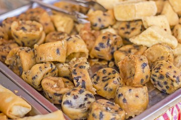 deep fried Tofu and fried Bean pastry, Chiness Puff 