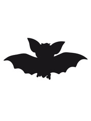 sweet little cute happy fluttering flying silhouette bat