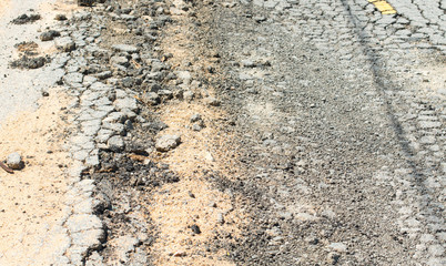 Restricted local government budgets are reflected in potholes and damaged roads