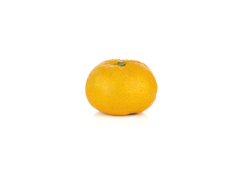 Ripe orange isolated on white background