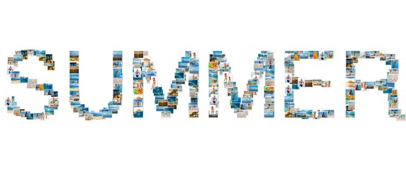 Summer vacation collage