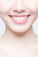 Obraz premium young woman health teeth