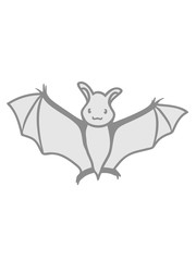 sweet little cute flying bat