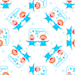 gemini seamless pattern