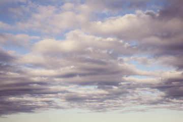 Fototapeta na wymiar cloudy sky background, selective focus, color filter