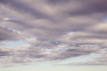 cloudy sky background, selective focus, color filter