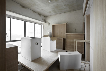 Being renovated house