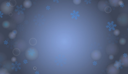 Blue winter vector background