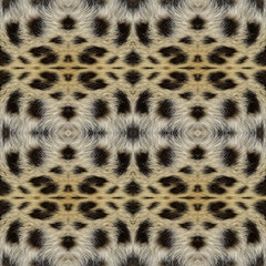 Abstract seamless background or texture based on leopard pattern.