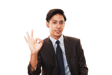 笑顔のビジネスマン