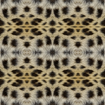 Abstract seamless background or texture based on leopard pattern.