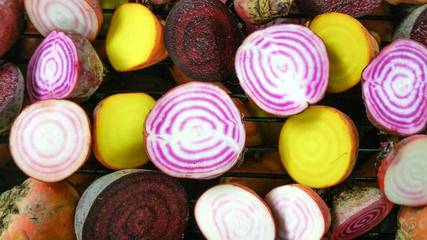 Candy stripe beetroots