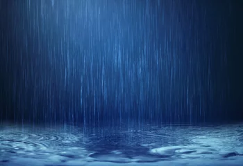  rain water drop falling to the floor in rainy season © Cozine