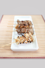 Yakitori , Traditional Japanese food skewer grilled chicken