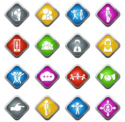 Icons set for social network and community sites.