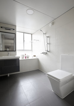 Elegant and comfortable home interior,bathroom 