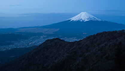 Mountain Fuji and cloud seen from Mountain Mitsutoge