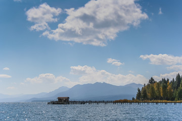 Jetty at lake Tahoe