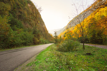 Mountain landscape of Abkhazia