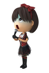 青ざめる女性アイドル歌手