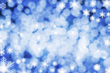 Beauty of bokeh lights Christmas background