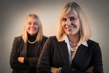 Blonde businesswomen