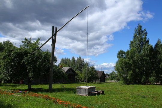 The Well of in a Chuvash village. Russia, Chuvash Republic