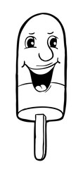 Ice lolly with smile