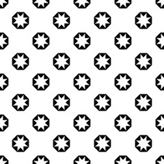 Seamless decorative vector background with geometric abstract shapes