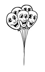 Balloons with smile