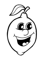 Lemon with smile