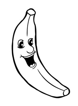 Banana with smile