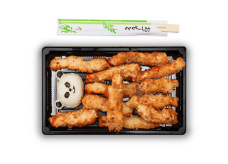 Sushi Box takeaway, Stock image