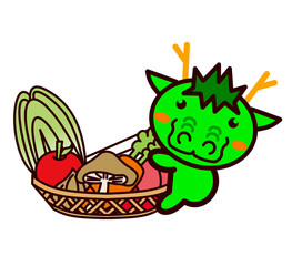 野菜を持った動物シリーズ