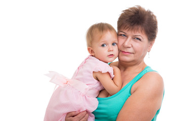 Grandmother with her grandson