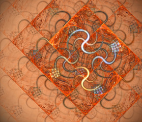 Fractal square background