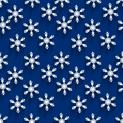 Seamless  pattern with snowflakes 