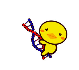 Obraz premium DNAと動物シリーズ