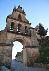 Fototapeta na wymiar Espadaña del Castillo, Aracena, Huelva, España