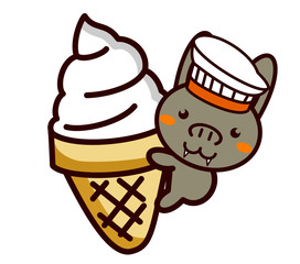 アイスクリームと動物シリーズ