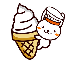 アイスクリームと動物シリーズ