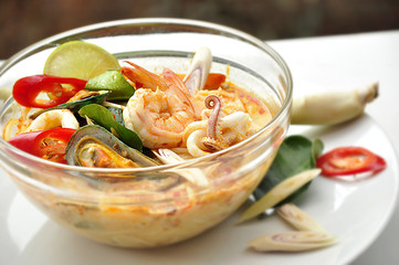 Tom Yum Kung thai food