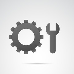 Settings vector icon.