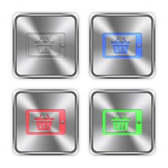 Color mobile shopping steel buttons