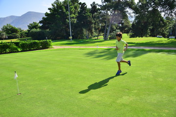 Obraz premium Golf junior lesson