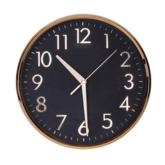 Half past ten on the clock face