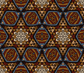 Abstract Tribal ethnic seamless pattern 