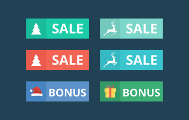 Sale Labels New Year