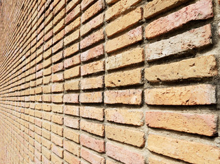 Old grunge brick wall closeup